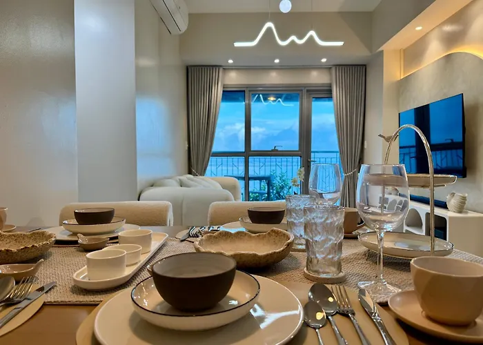 Apartahotel Panoramic Seaview 2br Near Airport Facing The Bay 6g